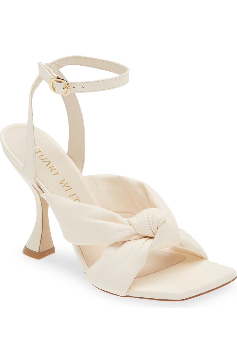 Stuart Weitzman Playa Ankle Strap 100 Knot Sandal, Main, color, Seashell
