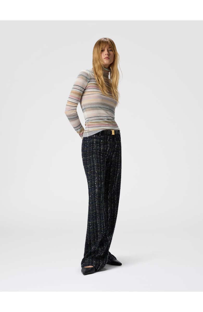 Missoni Men's Tailored Check And Wave Pattern Trousers, Alternate, color, Blue