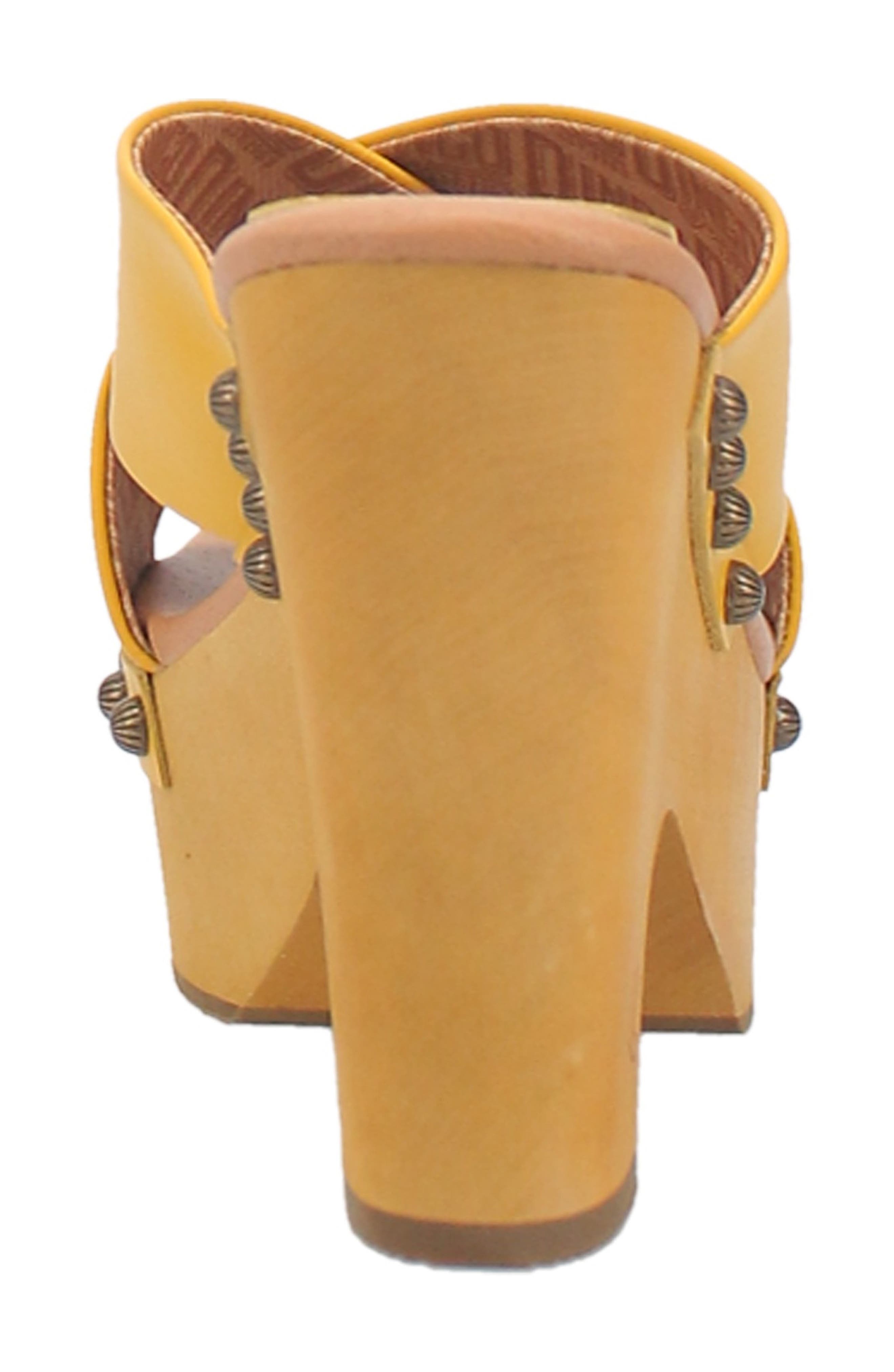 Driftwood Platform Wedge Sandal, Alternate, color, YELLOW