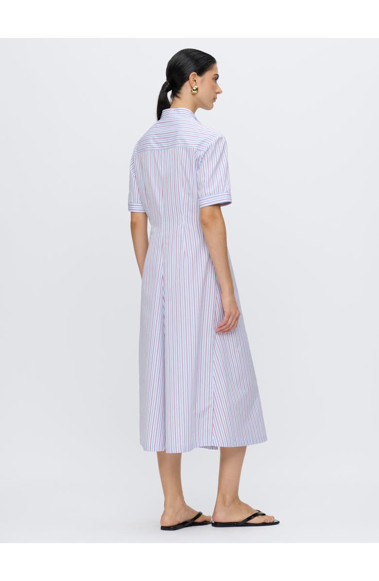 Callas Milano NOOR A-Line Shirtdress Gathered Front, Alternate, color, White