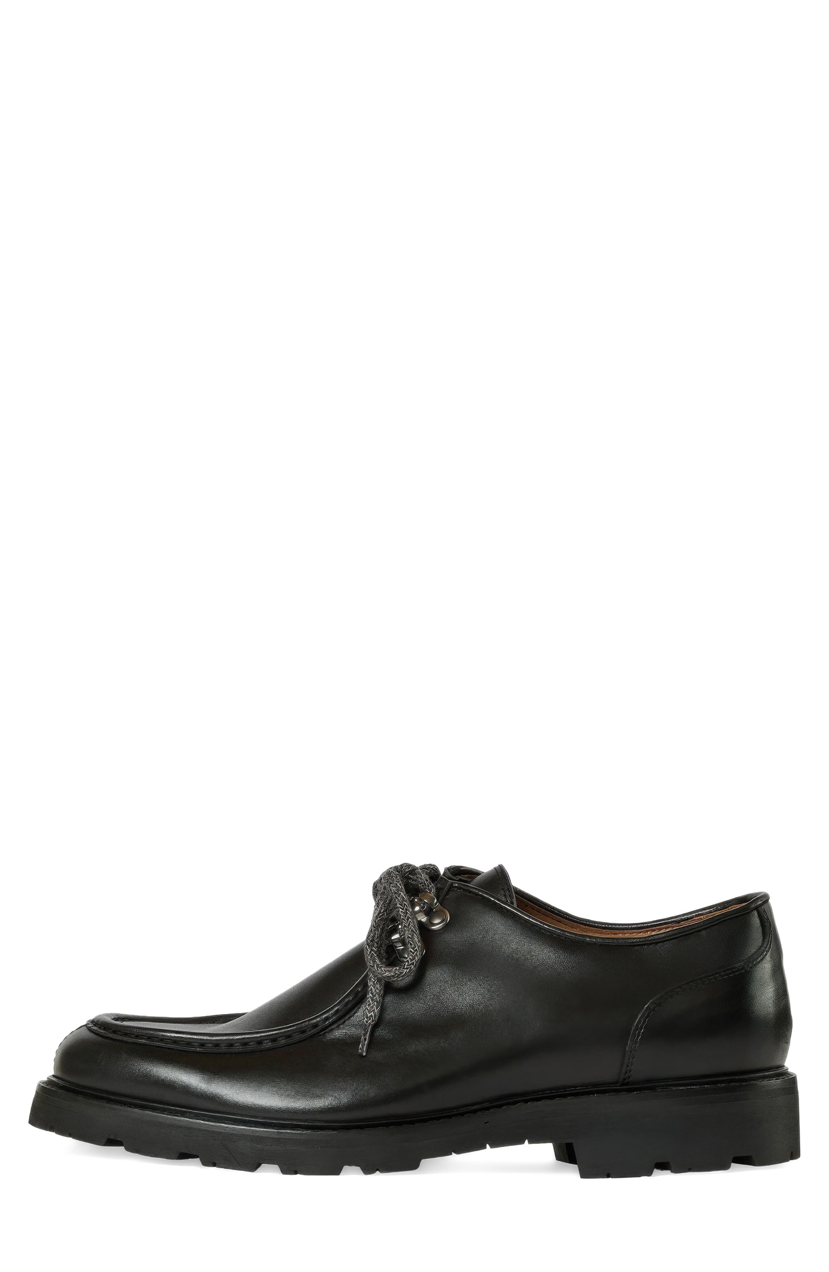 Artic Weatherproof Lugged Lace-Up Shoe, Alternate, color, BLACK