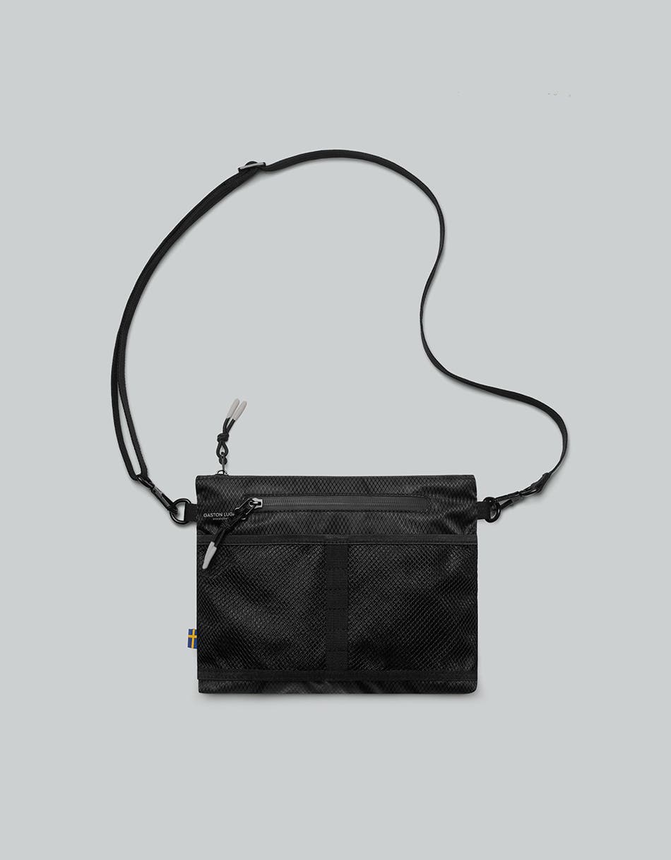 Gaston Luga Lightweight Crossbody, Main, color, Black