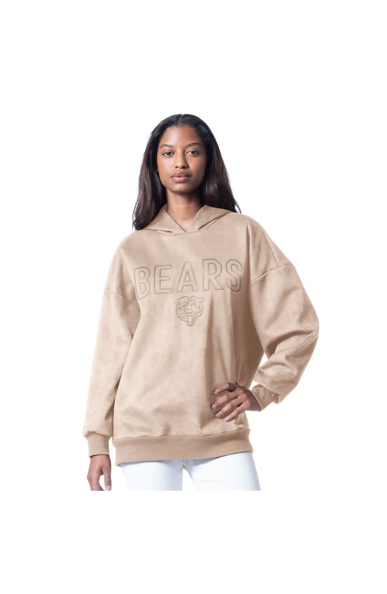 G-III 4HER BY CARL BANKS Women
s G-III 4Her by Carl Banks  Cream Chicago Bears Best Hitter Oversized Tunic Pullover Hoodie, Main, color, Cream