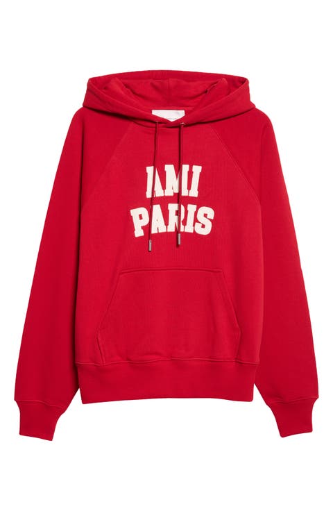 Logo Appliqué Cotton Fleece Hoodie