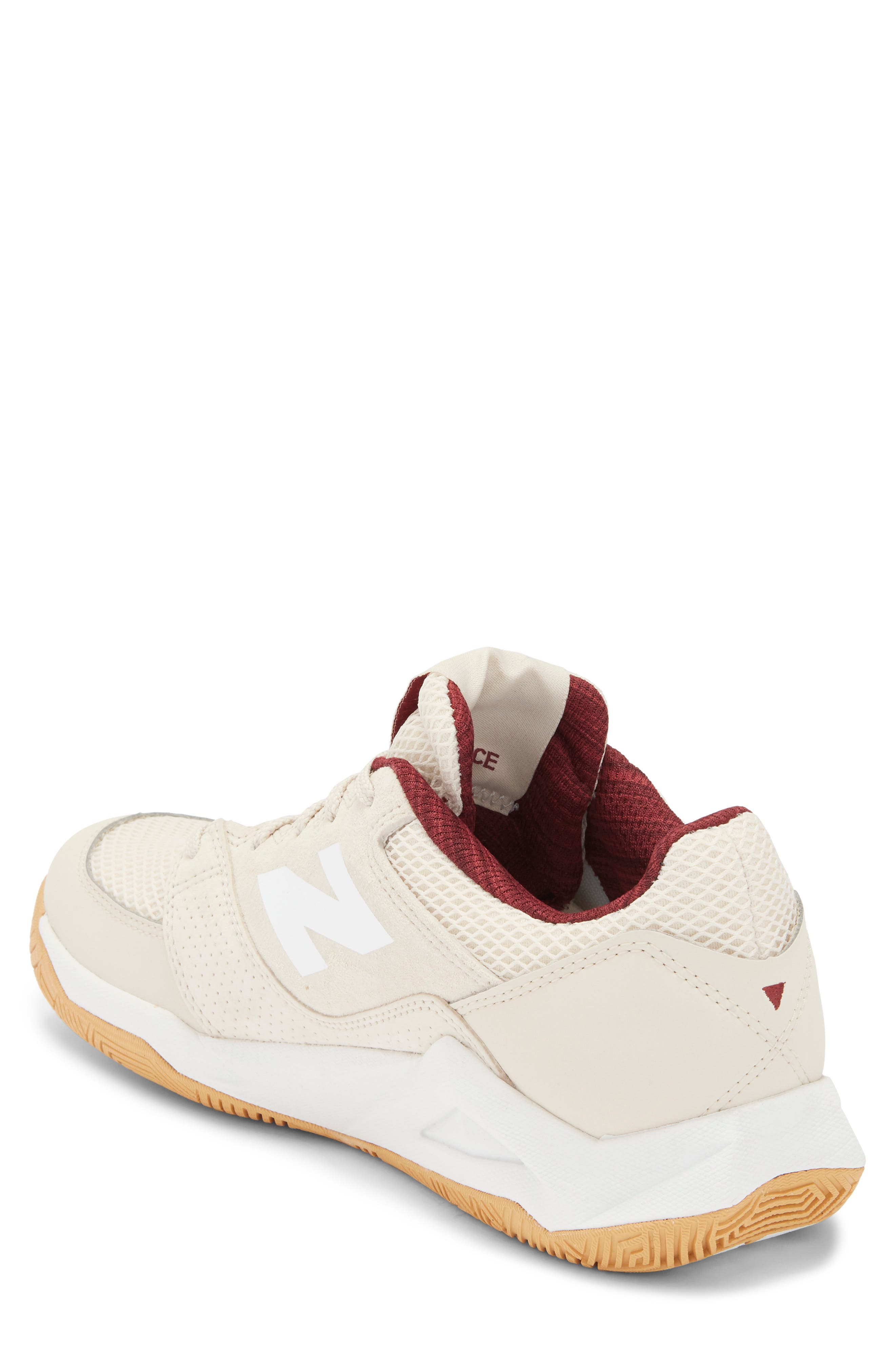 New Balance Coco Delray Tennis Shoe, Alternate, color, Bisque/ Monarch Burgundy