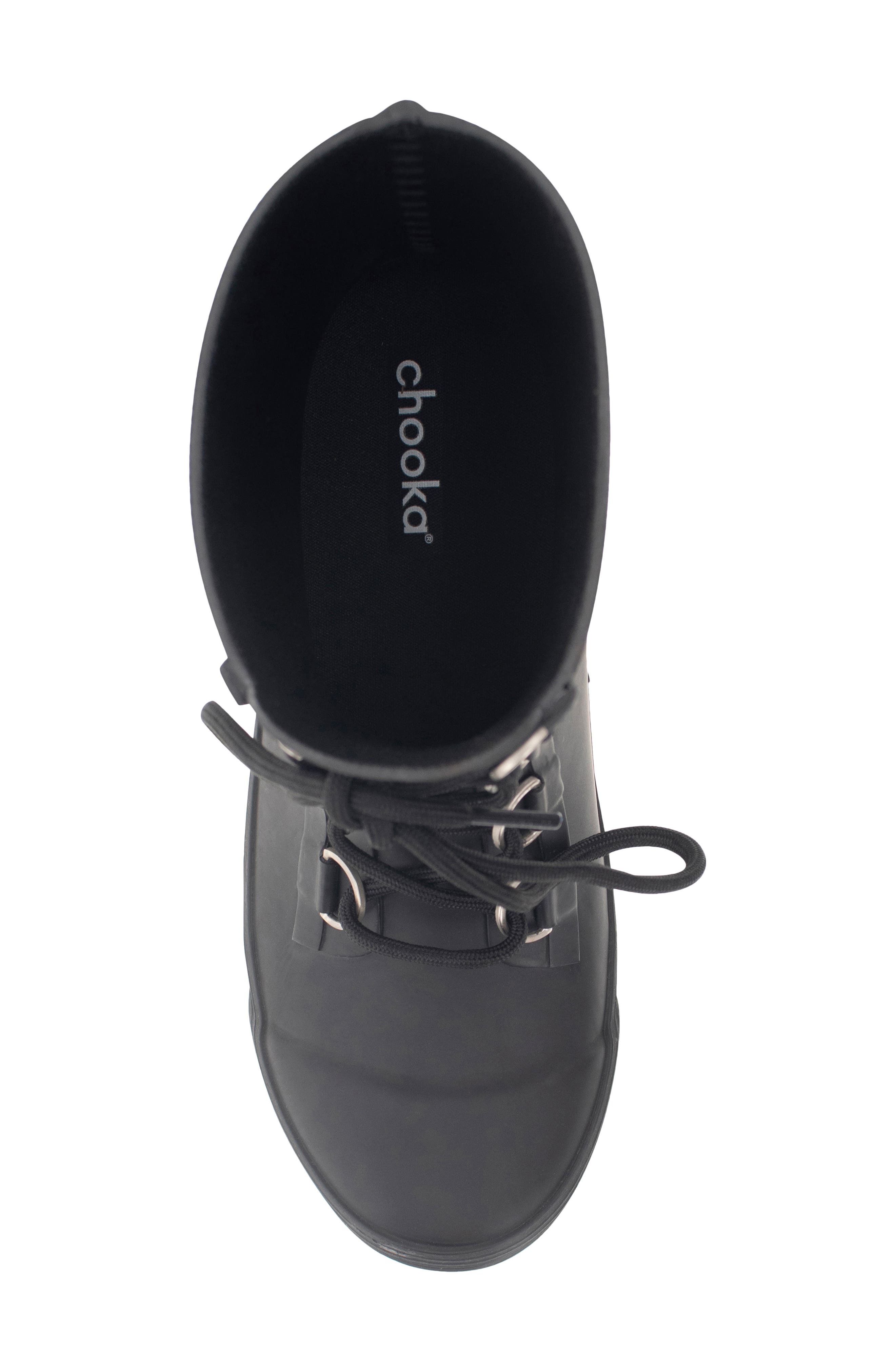 Chooka Ava Lace-Up Waterproof Rain Boot, Alternate, color, 