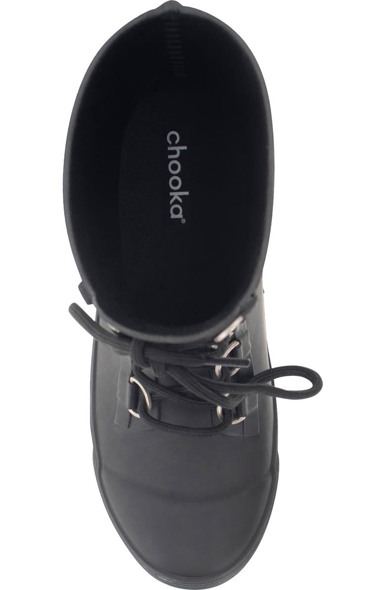 Chooka Ava Lace-Up Waterproof Rain Boot, Alternate, color,