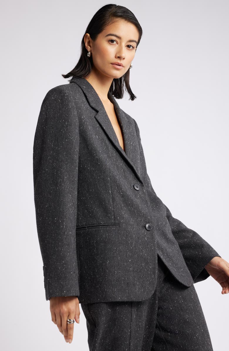 Nordstrom Textured Boyfriend Blazer, Alternate, color,