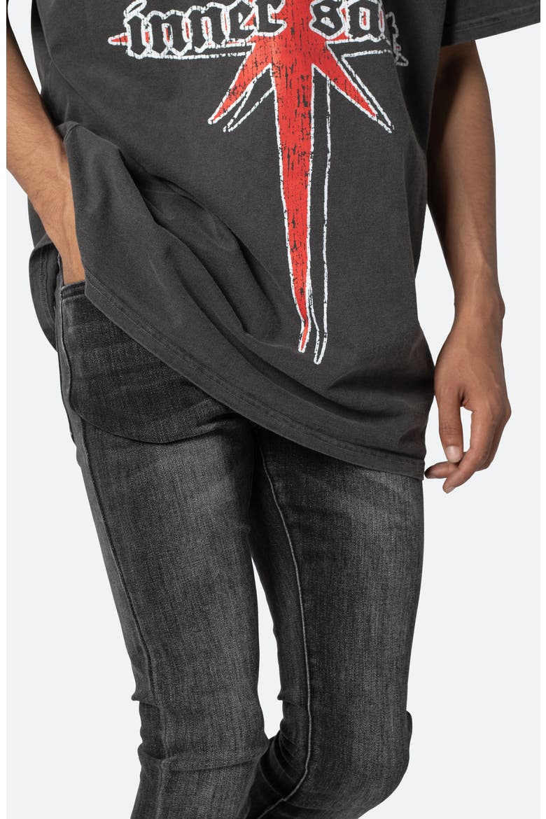 X514 Stacked Skinny Fit Jeans, Alternate, color, WASHED BLACK