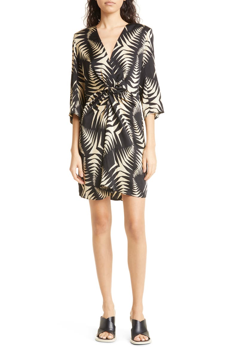 Naude Twist Minidress, Main, color, NOIR