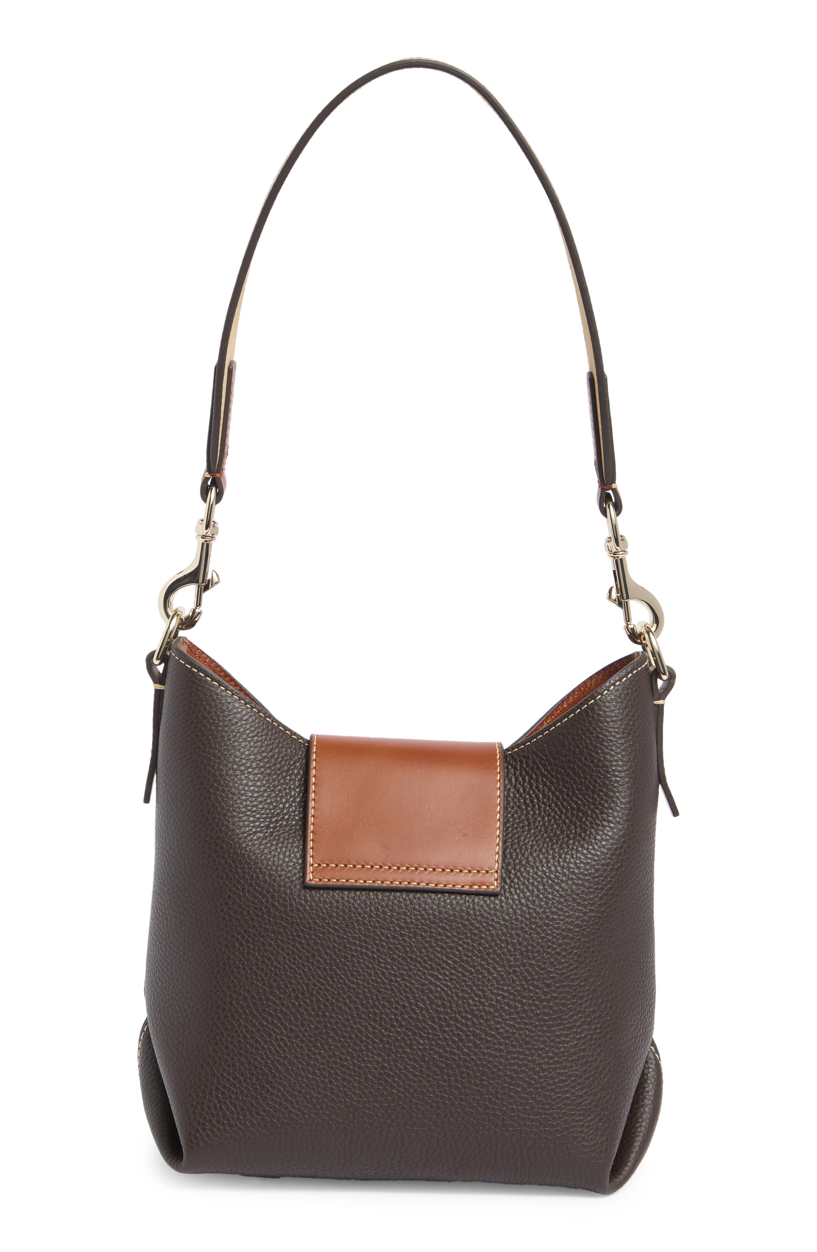 Dooney & Bourke Pebbled Leather Turnlock Sac 22 Bag, Alternate, color, 