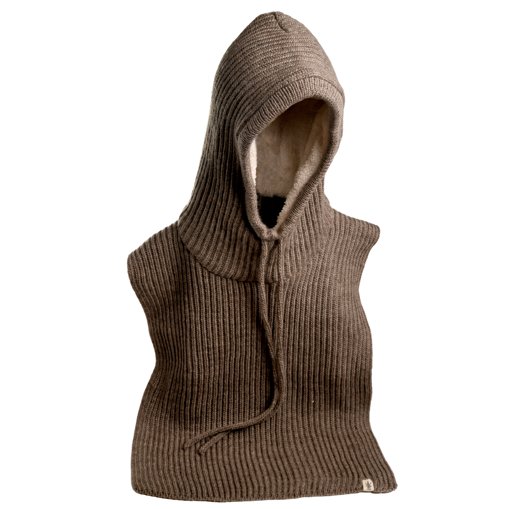 Nirvana Designs Bibbed Hood In Cocoa