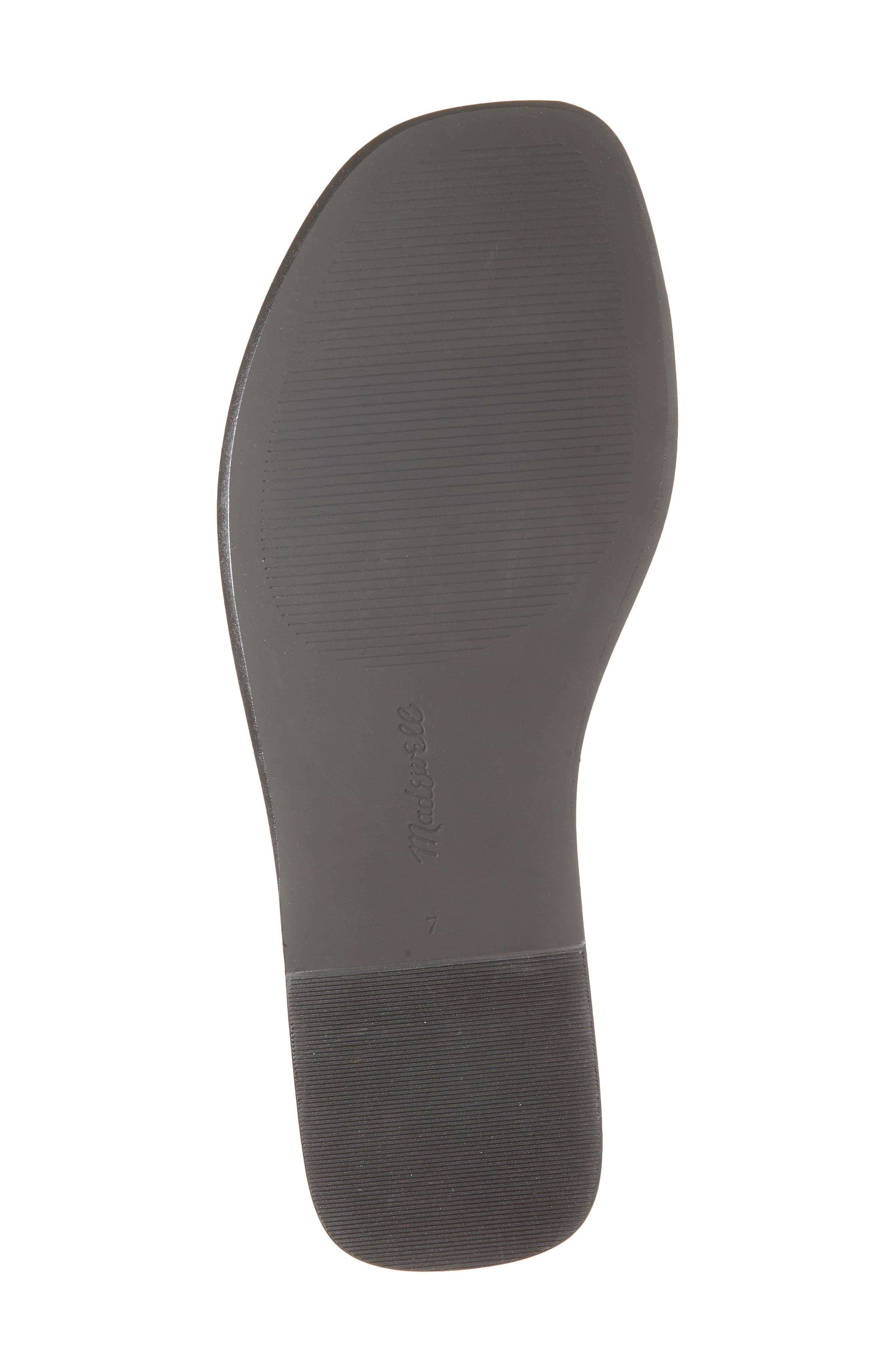 Madewell Toe Loop Sandal, Alternate, color, True Black