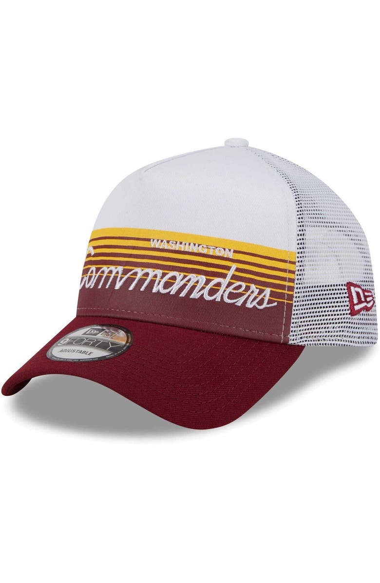 New Era Men's New Era Burgundy Washington Commanders Horizon A-Frame 9FORTY Snapback Hat, Alternate, color, 
