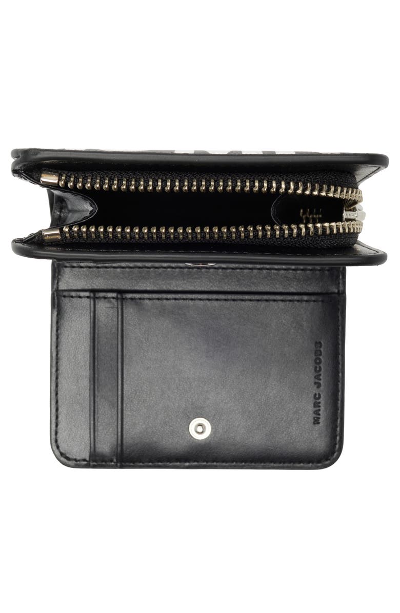Marc Jacobs Jumbled Logo Wallet, Alternate, color, Black/White