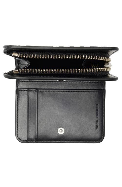 Marc Jacobs Jumbled Logo Wallet In Black/white