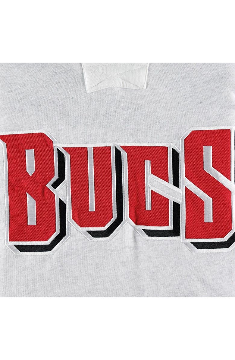 '47 Men's '47 Tampa Bay Buccaneers Heather Gray Gridiron Lace-Up Pullover Hoodie, Alternate, color, Gray