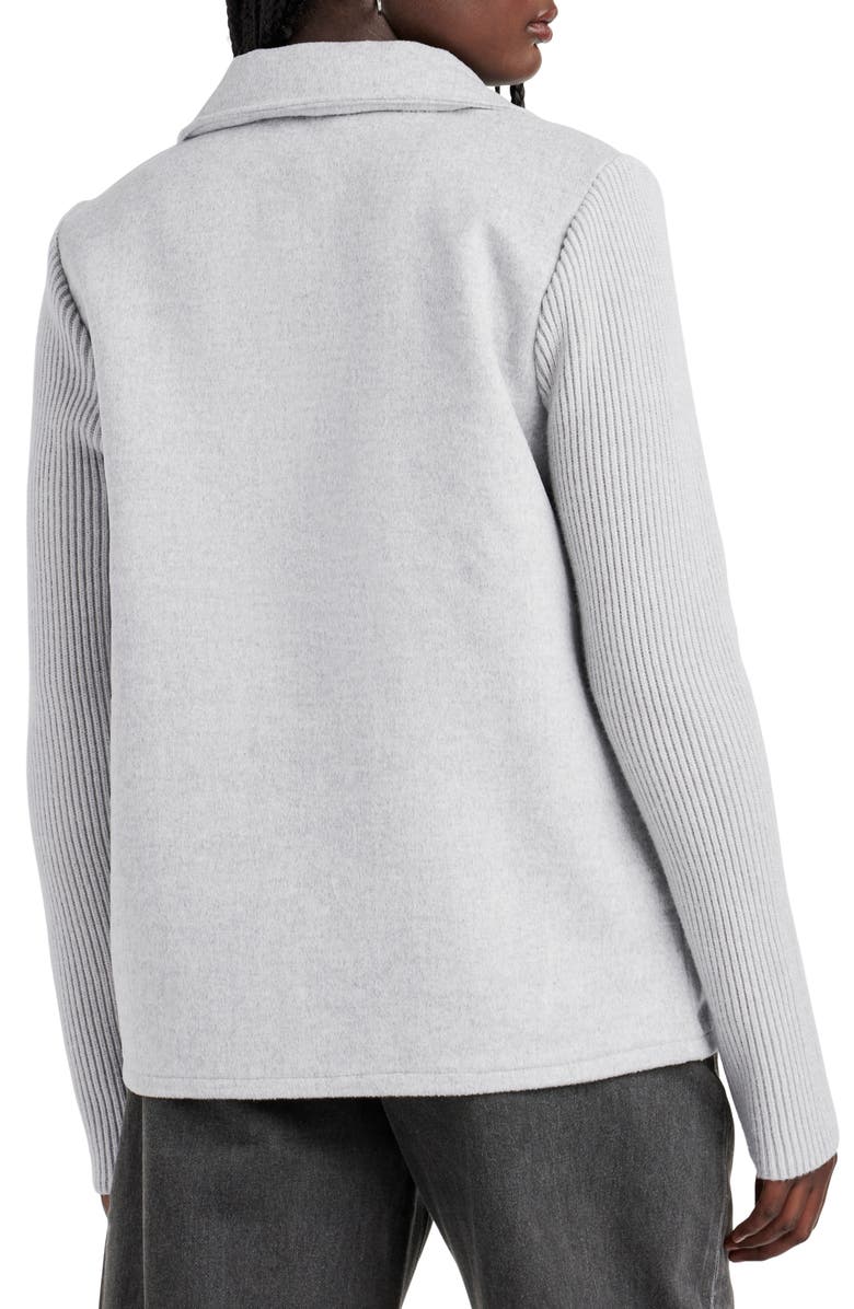 Splendid Singrid Double Breasted Wool Blend Jacket, Alternate, color, Ice Hthr Grey