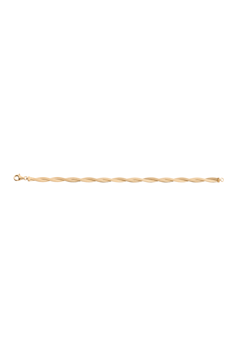 Herringbone Twist Bracelet, Alternate, color, Yellow Gold Vermeil