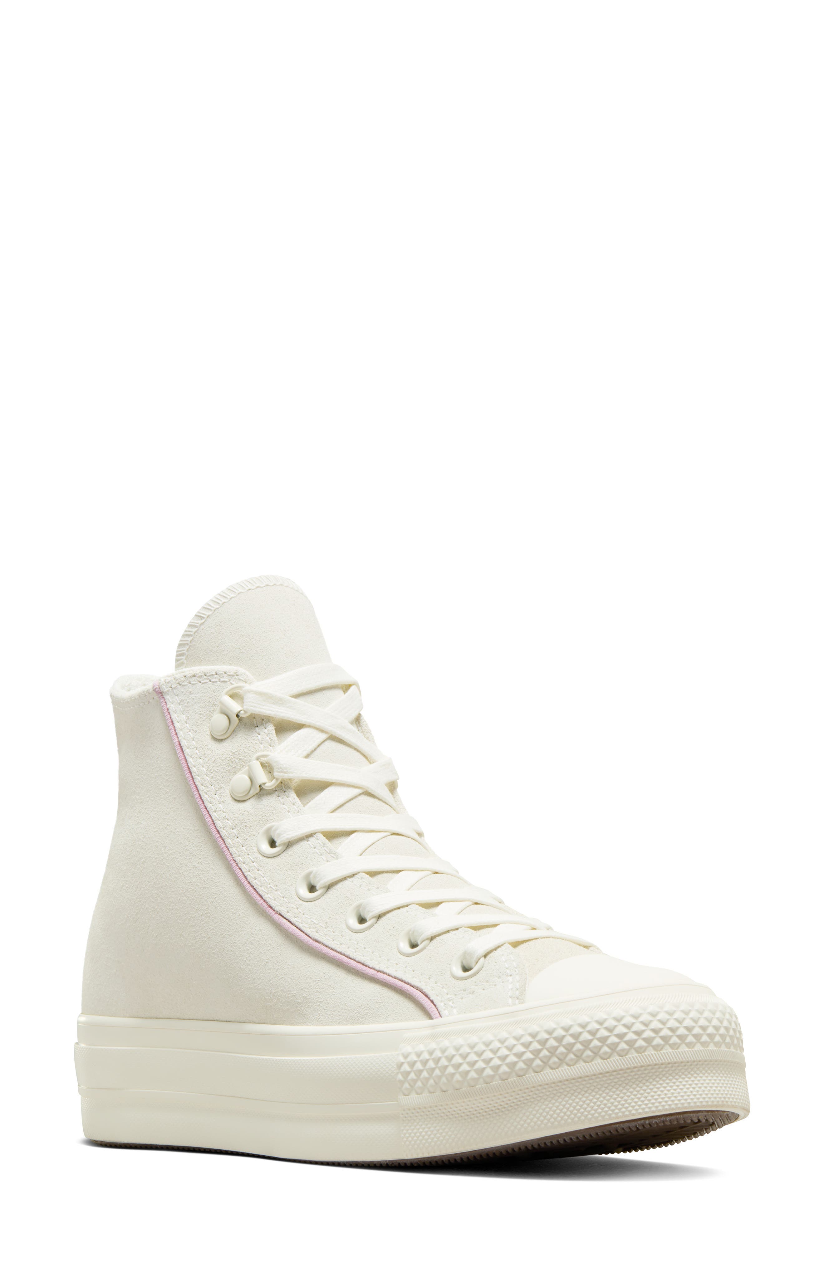 Chuck Taylor® All Star® Lift High Top Platform Sneaker, Main, color, EGRET/ PHANTOM VIOLET/ EGRET