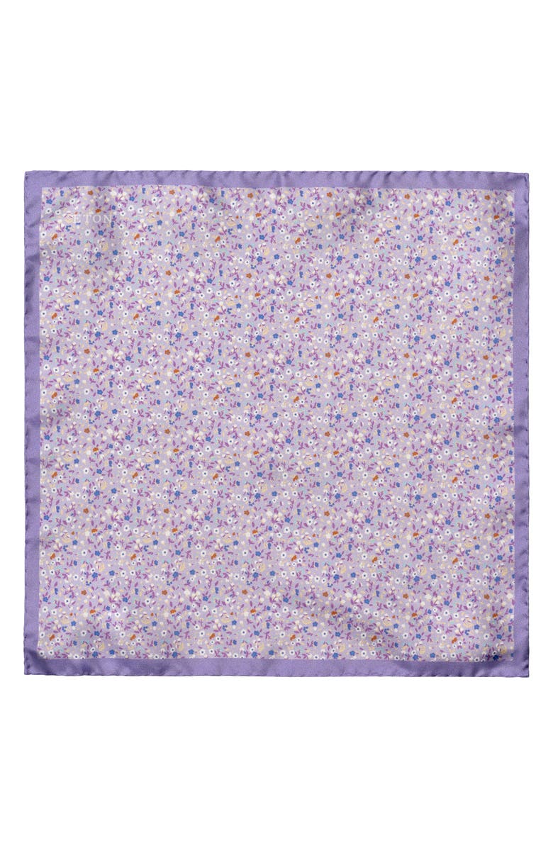 Eton Floral Silk Pocket Square, Alternate, color,