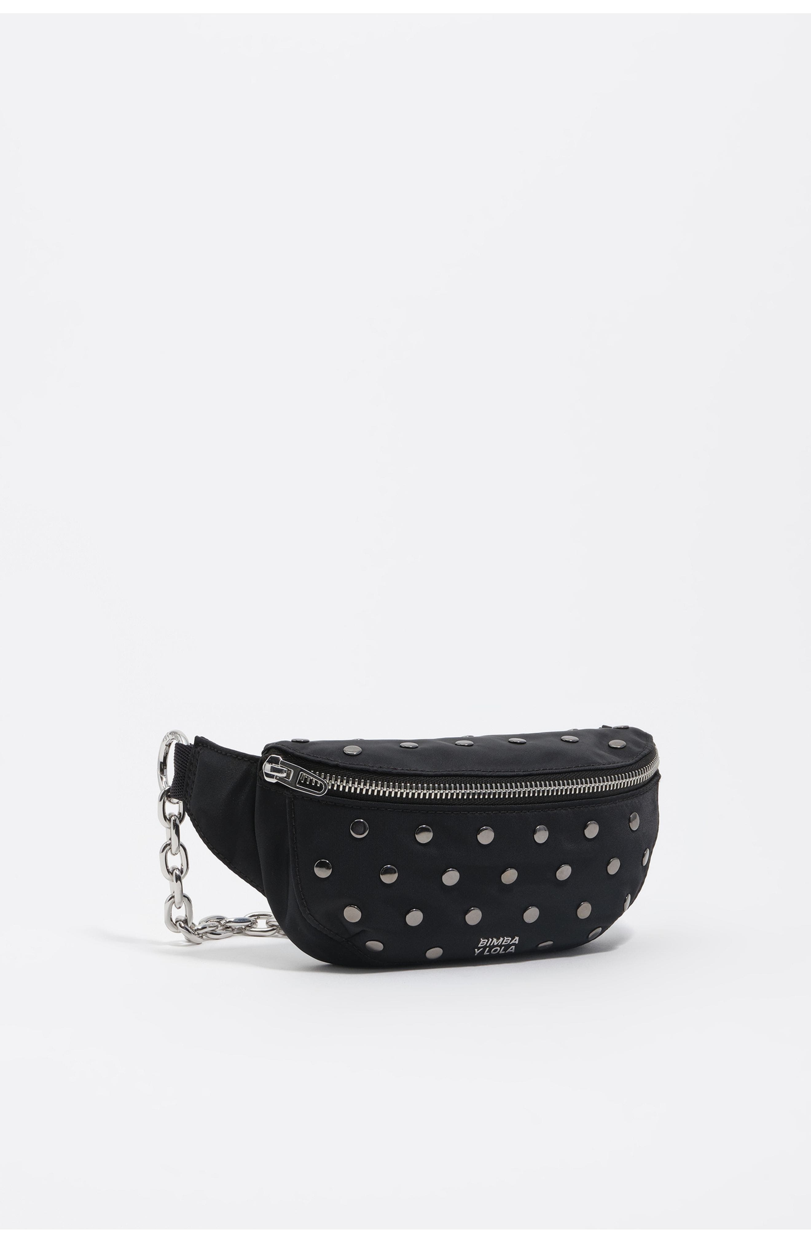 Bimba y Lola Nylon bumbag, Main, color, Black