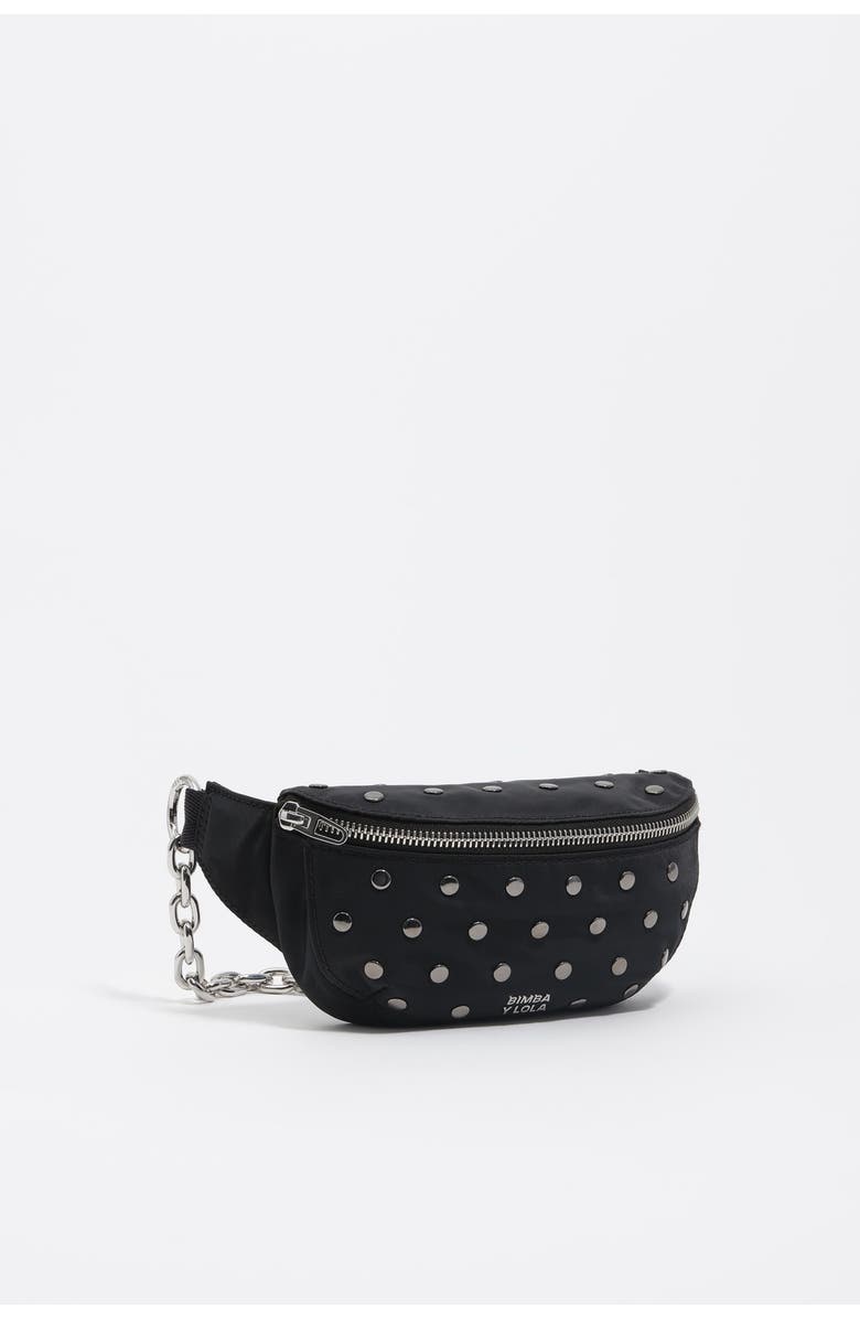 Bimba y Lola Nylon bumbag, Main, color, Black