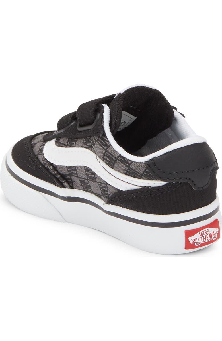 Vans Kids' Brooklyn Sneaker, Alternate, color, Scribble Check Black