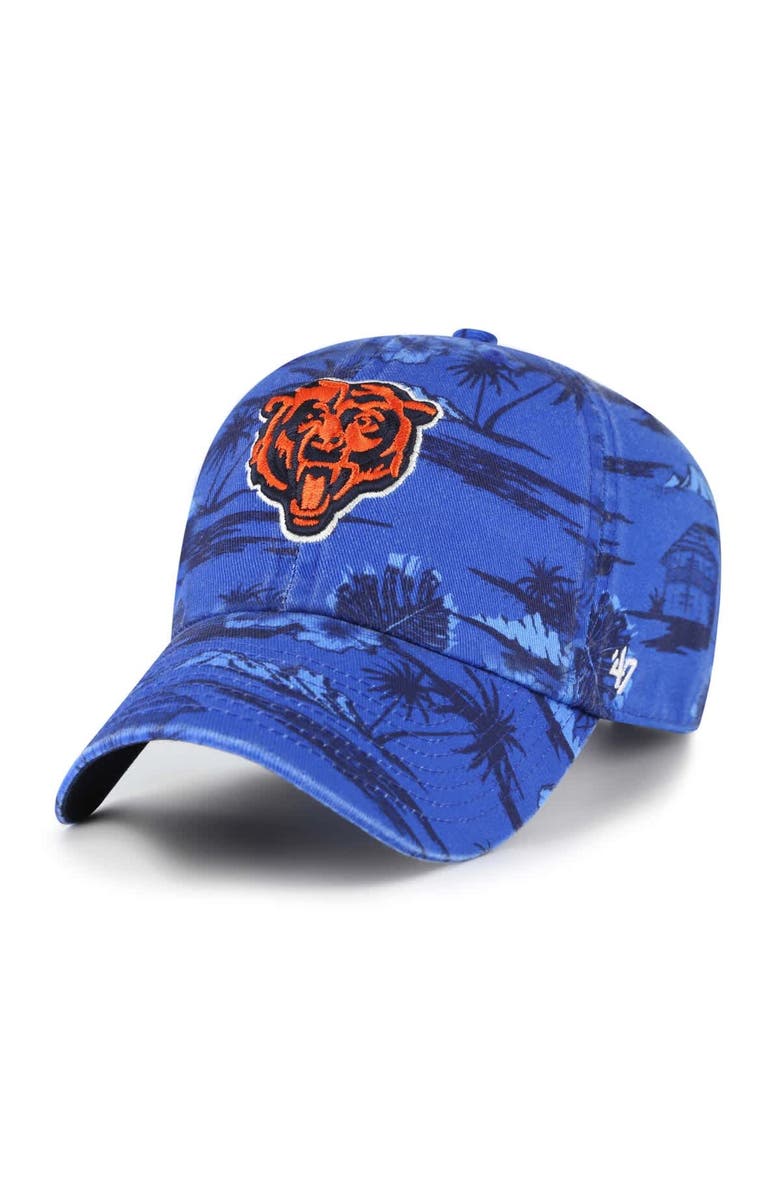'47 Men's '47  Royal Chicago Bears Fiji Clean Up Adjustable Hat, Main, color, 