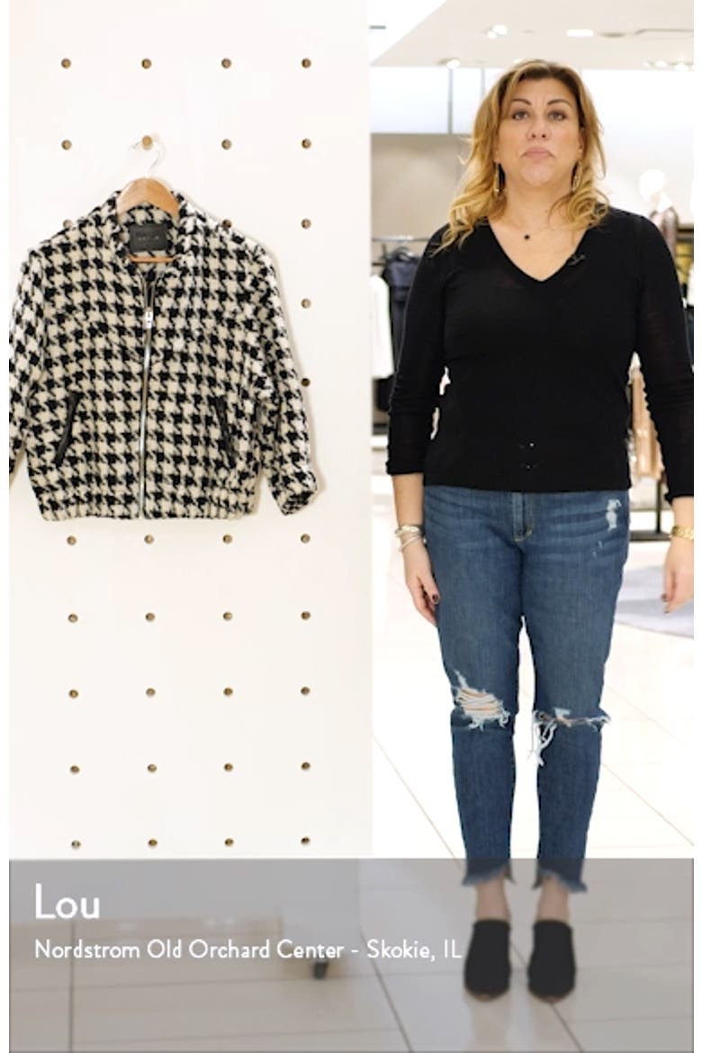 Houndstooth Tweed Bomber Jacket video