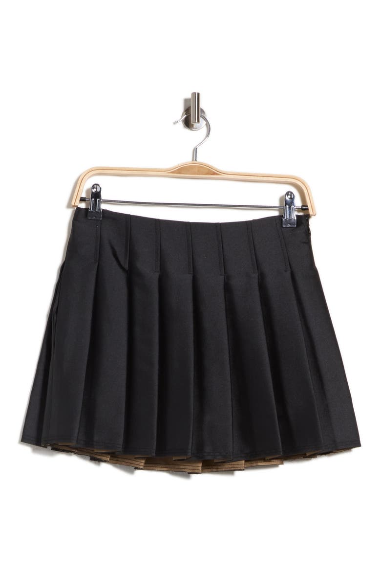 Rives Pleated Mini Skort, Alternate, color, BLACK MULTI