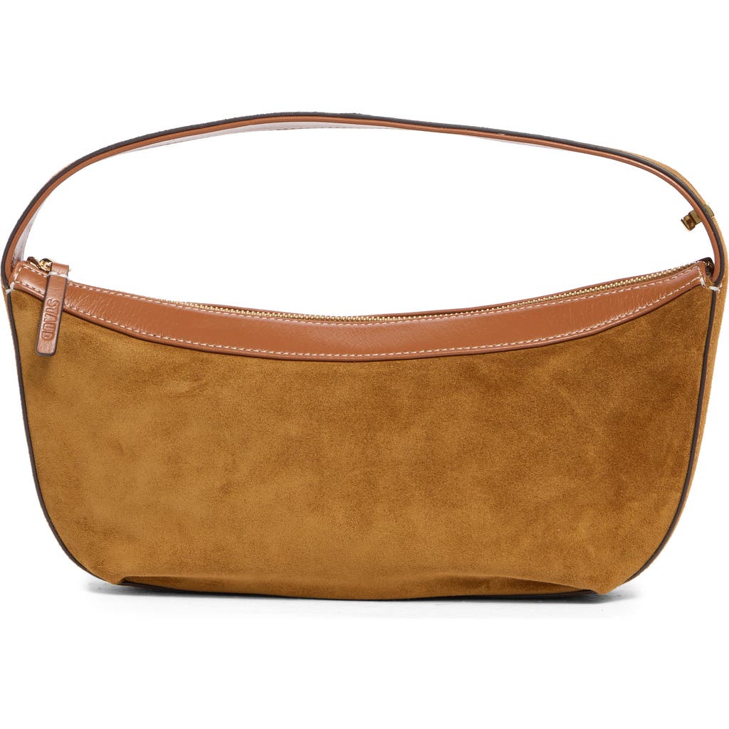 Staud Demy Convertible Leather Shoulder Bag In Brown