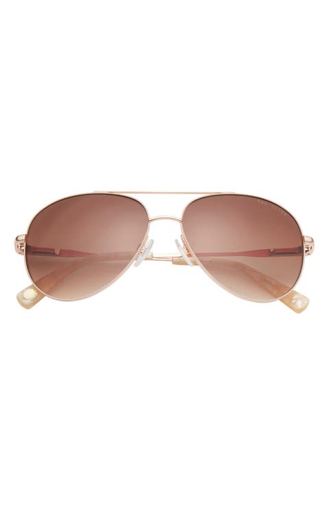 57mm Full Rim Aviator Sunglasses