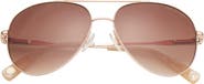Ted Baker London 57mm Full Rim Aviator Sunglasses