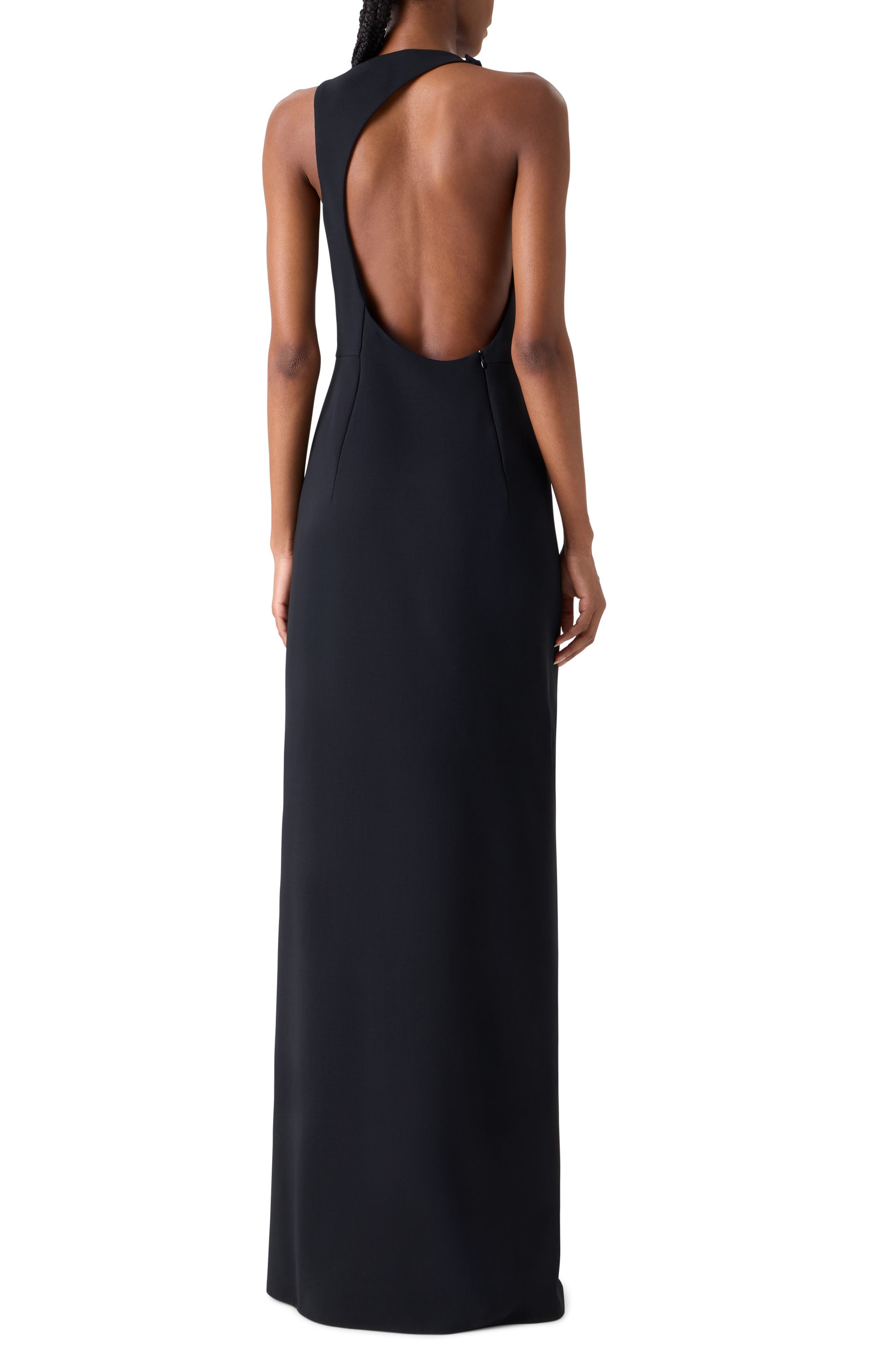 Orbit Cutout Wool Blend Gown - image 2
