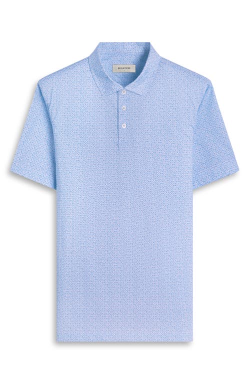 Bugatchi Victor Ooohcotton® Leaf Print Polo In Ice