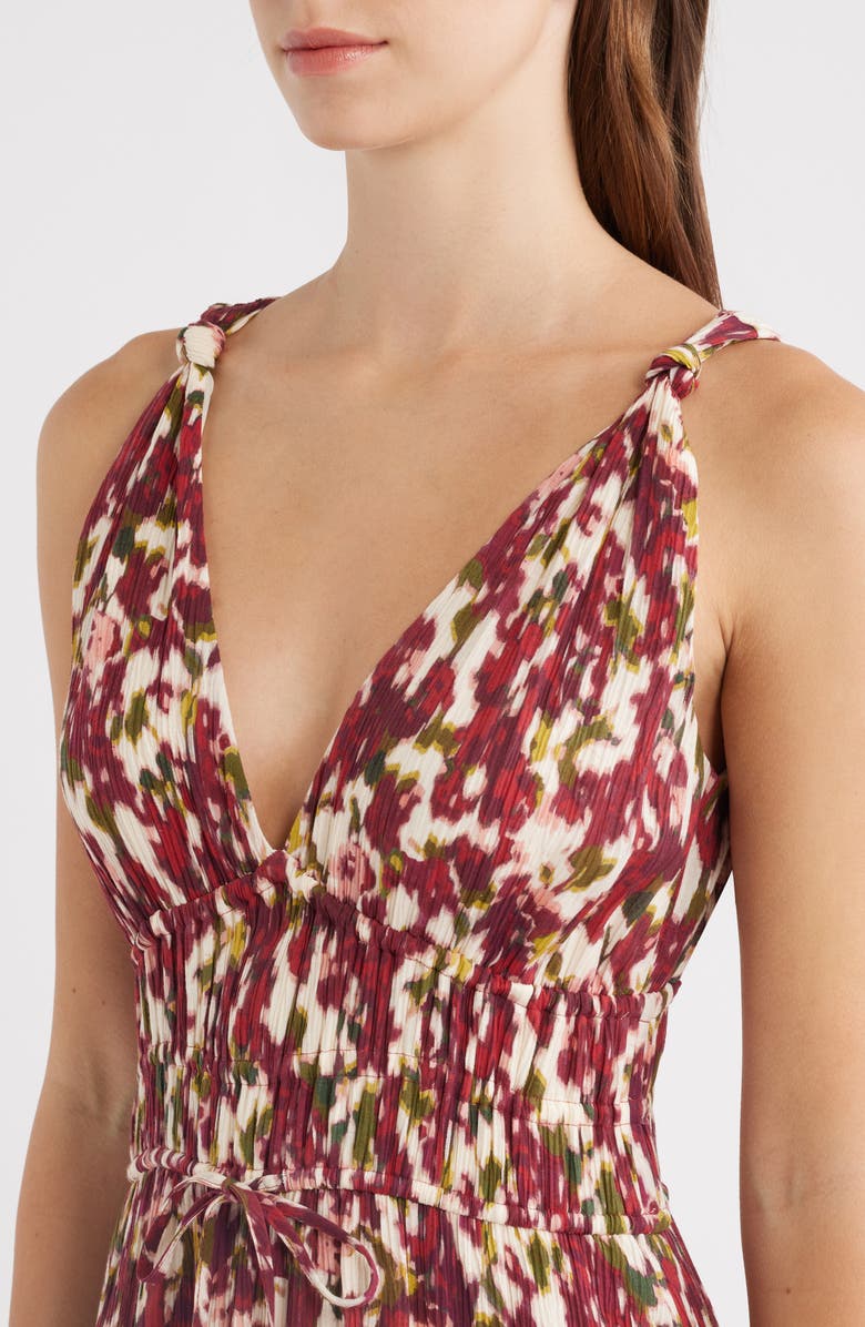 Rails Marciana Smocked Waist Maxi Sundress, Alternate, color, Cardinal Floral