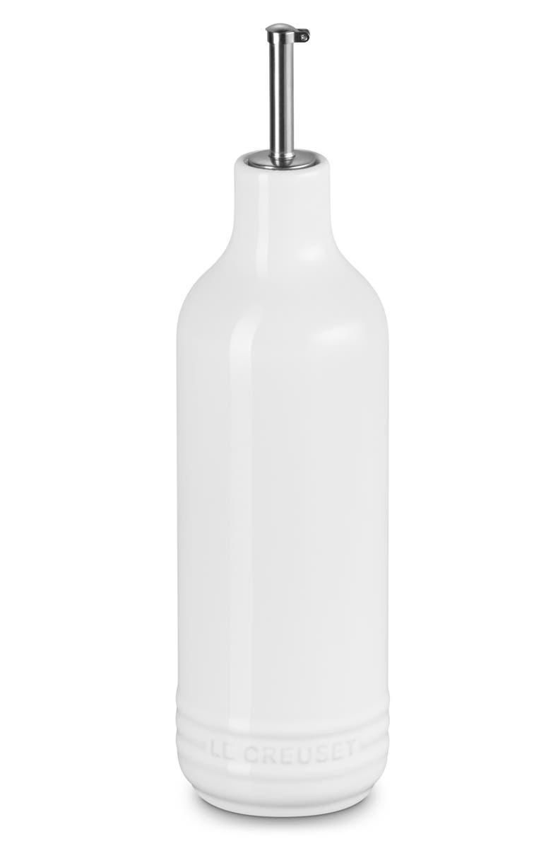 Le Creuset 20-Ounce Signature Stoneware Oil Cruet, Main, color, White