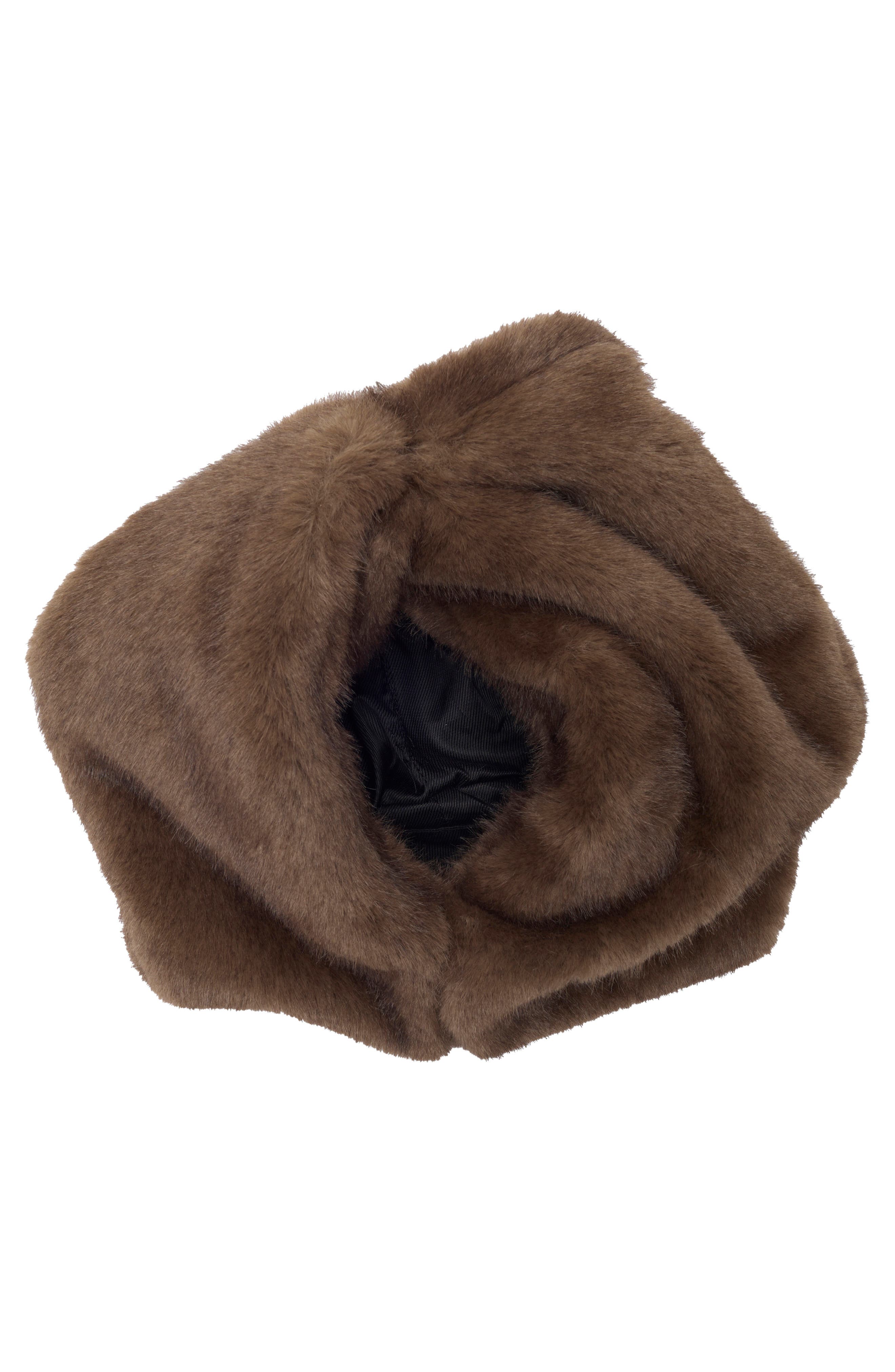 A.L.C. Simone Faux Fur Bag, Alternate, color, Brown