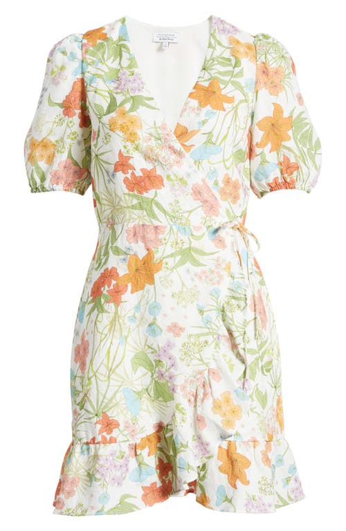 & OTHER STORIES & OTHER STORIES FLORAL PRINT WRAP MINIDRESS