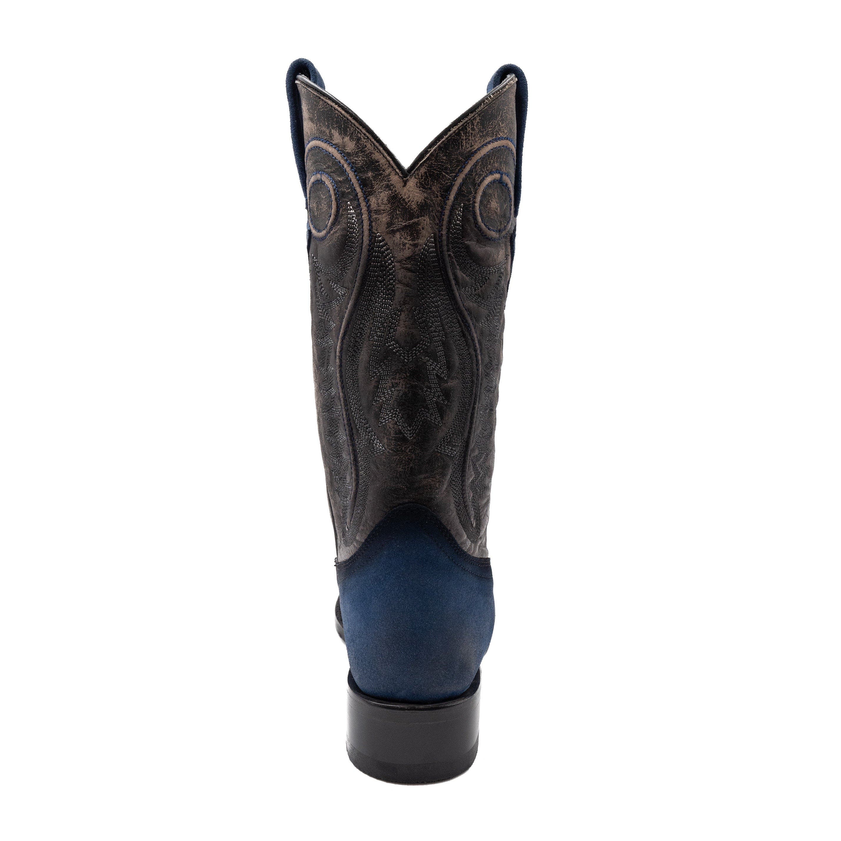 Men's Suede Roughrider Western Boot, Alternate, color, Electric