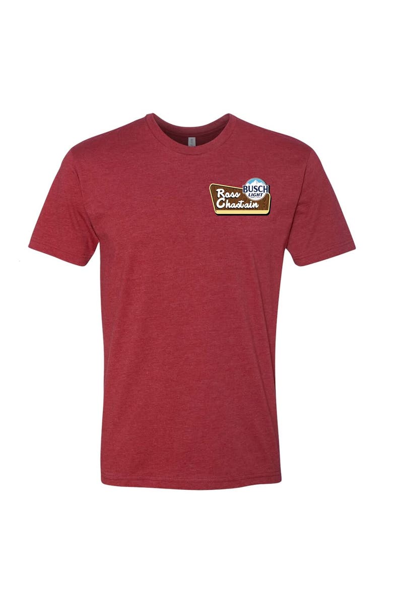 Trackhouse Racing Team Collection Men's Trackhouse Racing Team Collection Red Ross Chastain Busch Light Flannel T-Shirt, Alternate, color, 