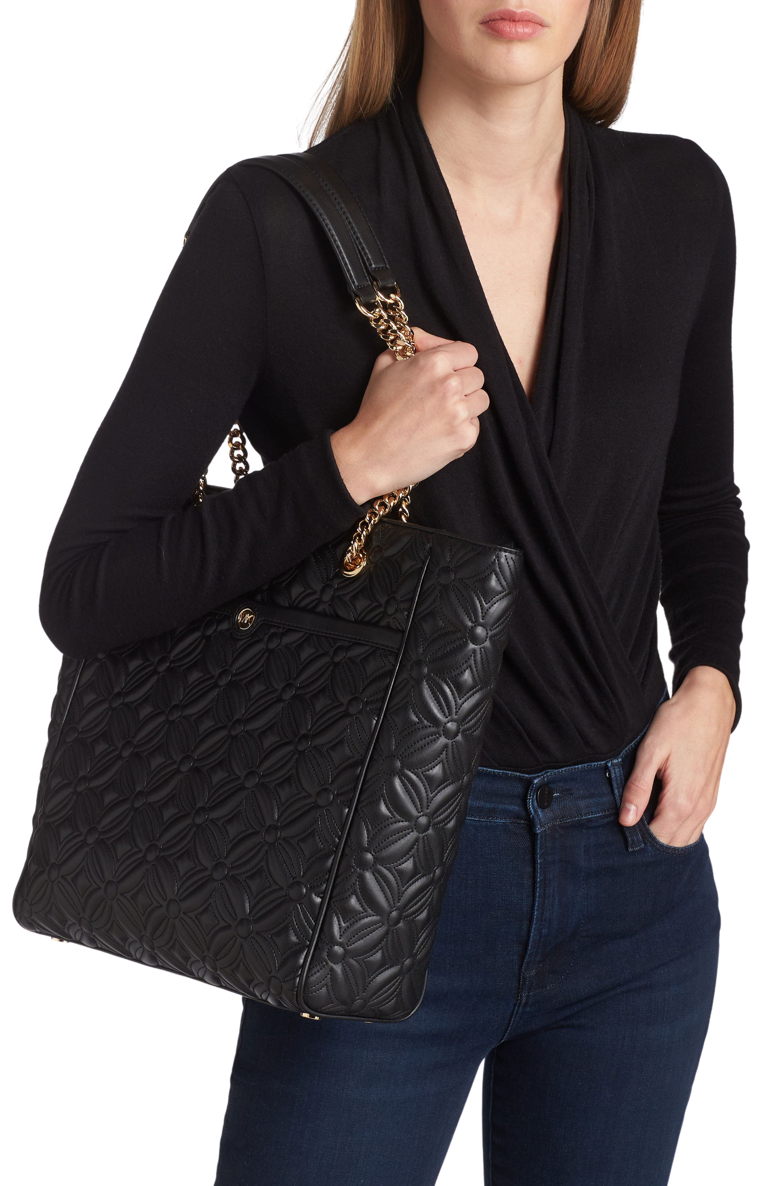 MICHAEL Michael Kors Large Blaire North/South Chain Tote, Alternate, color, 