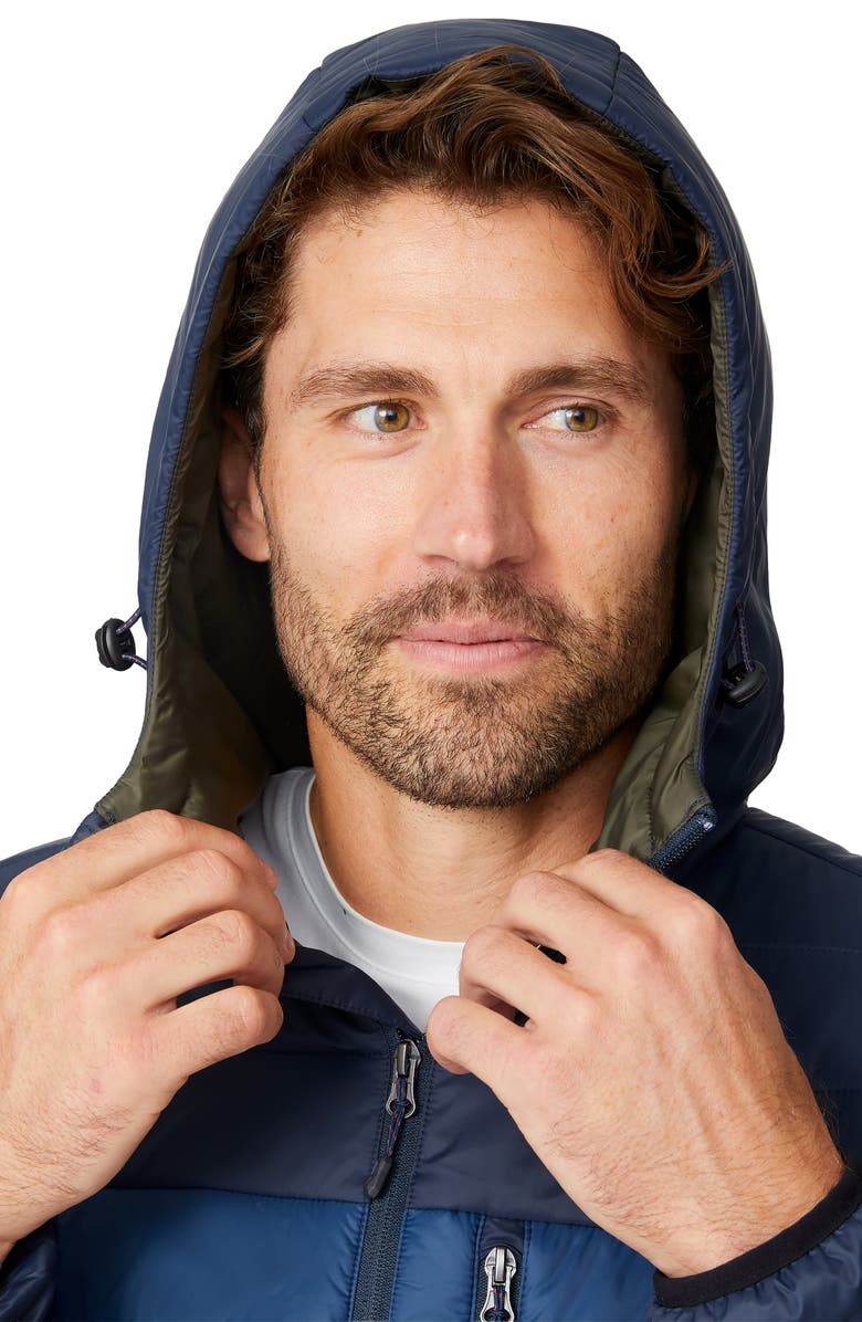 Free Country Colorblock Puffer Jacket, Alternate, color, Navy