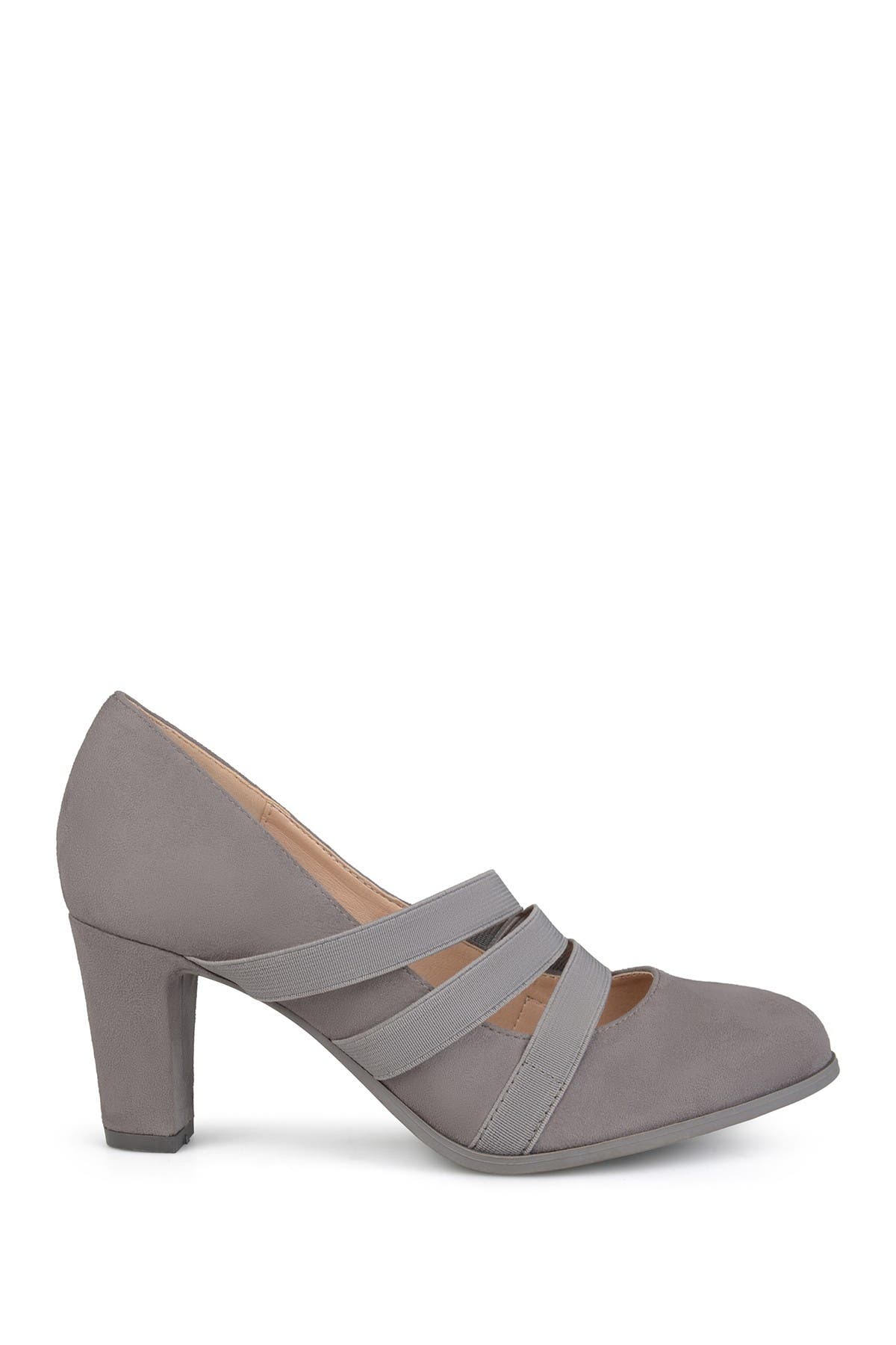 Journee Collection JOURNEE Loren Strappy Pump, Alternate, color, Grey