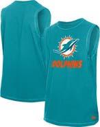 New Era Men's New Era  Aqua Miami Dolphins Leisure Collection Tank Top