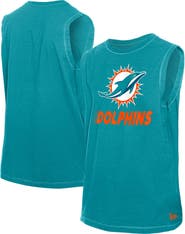 New Era Men's New Era  Aqua Miami Dolphins Leisure Collection Tank Top