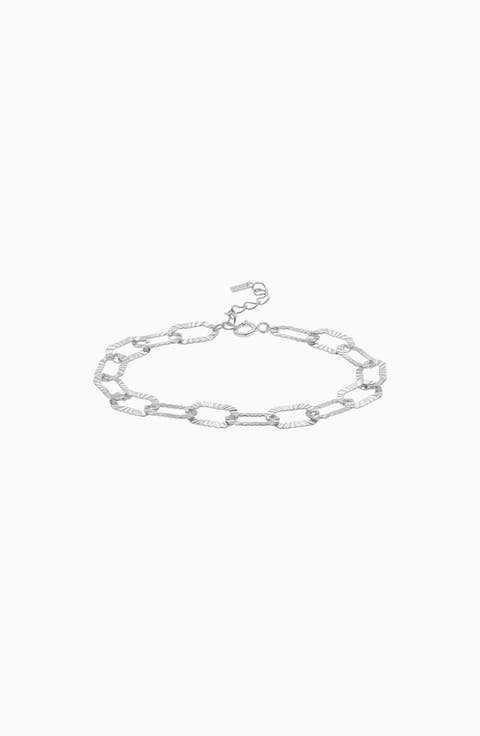 18k Gold Plated Sterling Silver Maddie Chain Bracelet Gift Idea