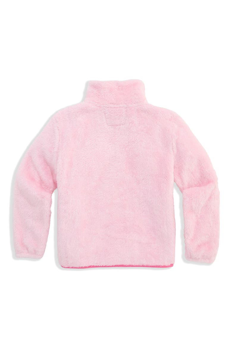 Kids' Teddy Quarter Zip Fleece Pullover, Alternate, color, PINK DRINK