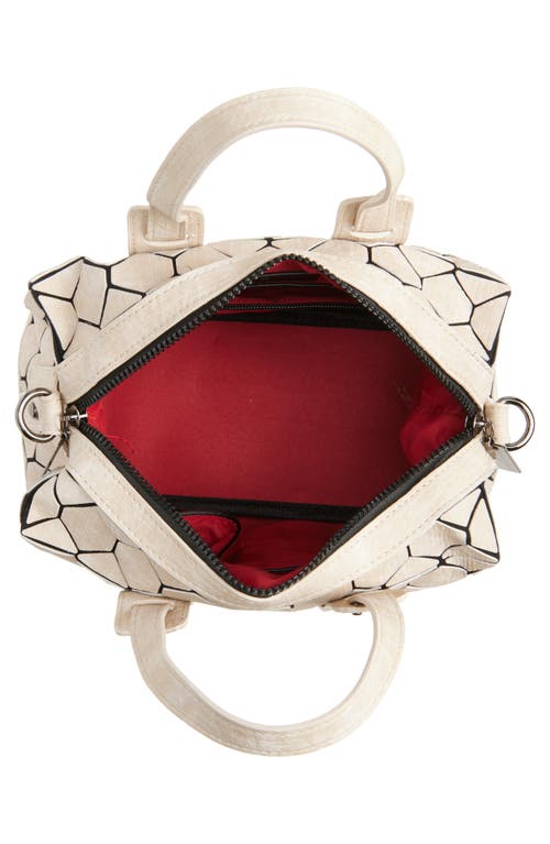 Patrizia Luca Chevron Geometric Duffle Satchel